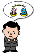 英語教材料金で迷うイラスト